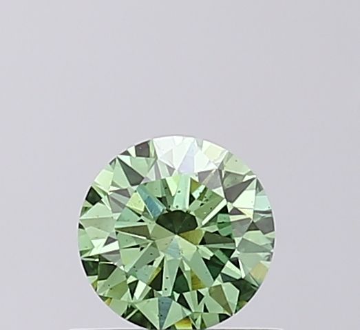 0.43 CT Fancy Vivid Green ROUND