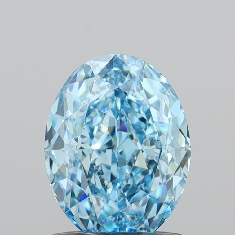 1.01 CT Fancy Vivid Blue OVAL