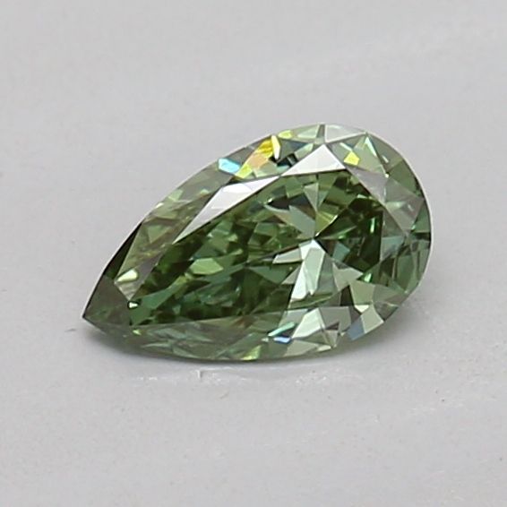 0.17 CT Fancy Vivid Green PEAR