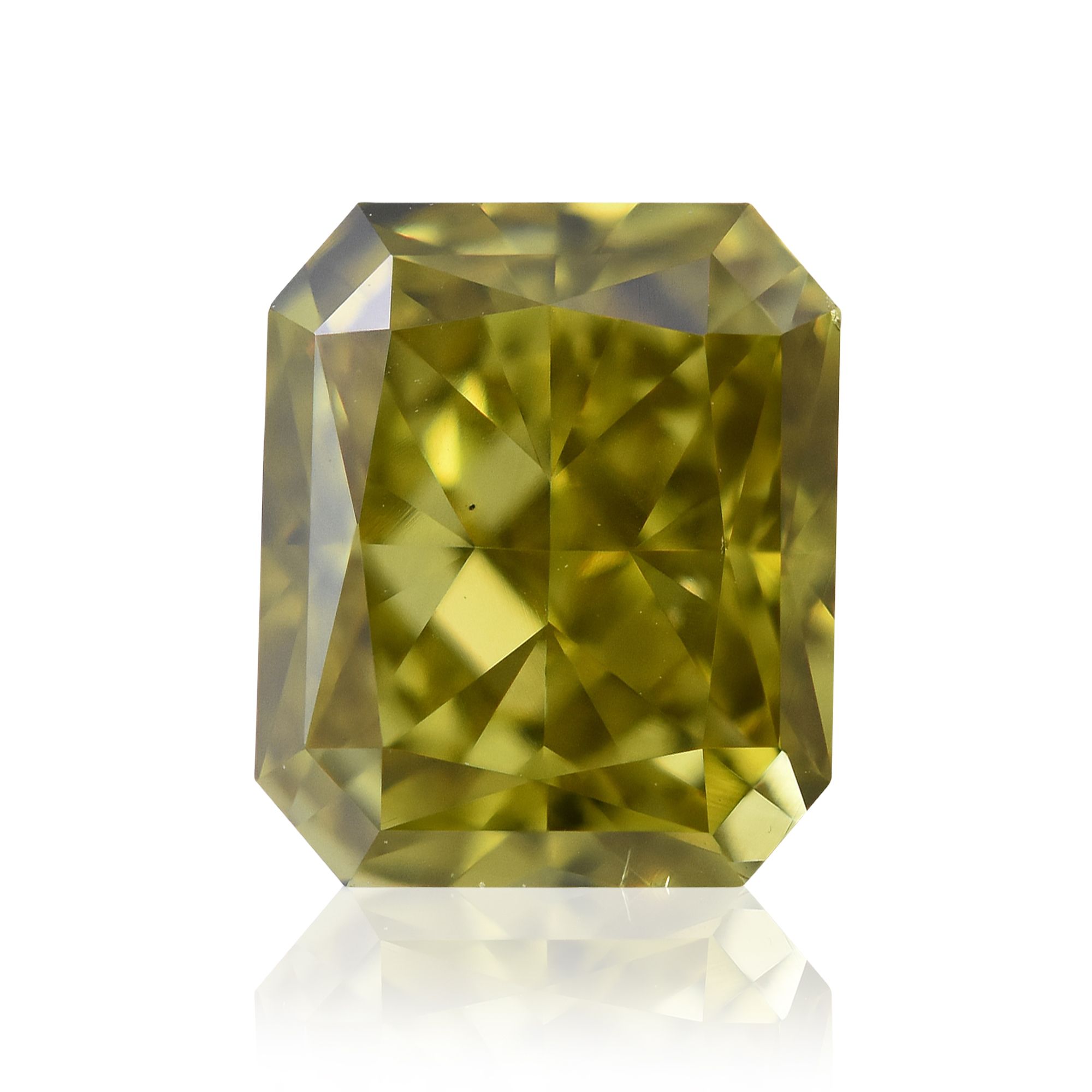 Diament 1.42 ct Fancy Deep Brownish Greenish Yellow/VS2