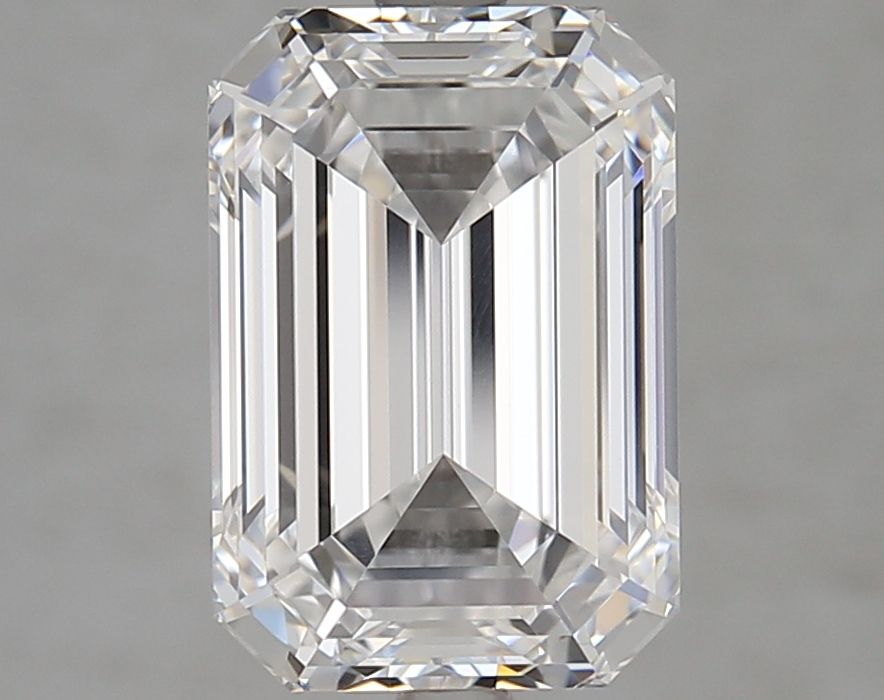 Diamant Émeraude 4.33 ct - Couleur D - Pureté VVS1