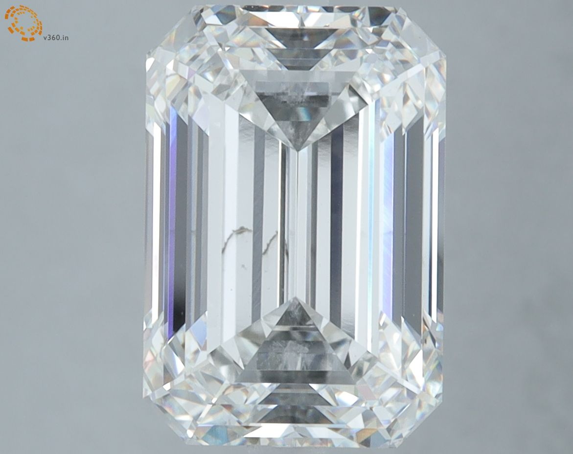 6.18 ct. emerald Lab Grown Diamond front image