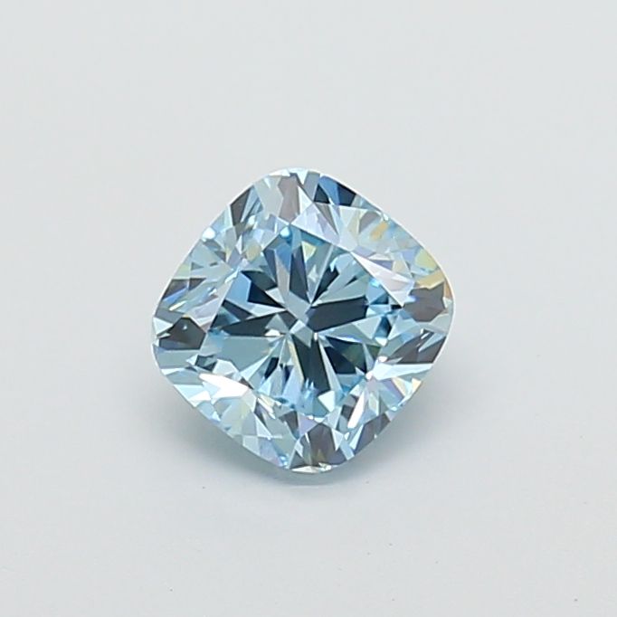 1.53 CT Fancy Vivid Blue CUSHION MODIFIED
