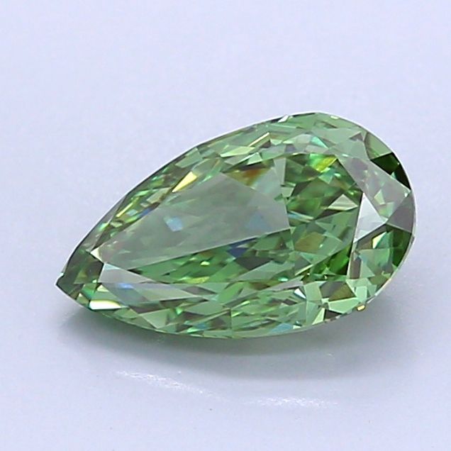 1.26 CT Fancy Vivid Green PEAR