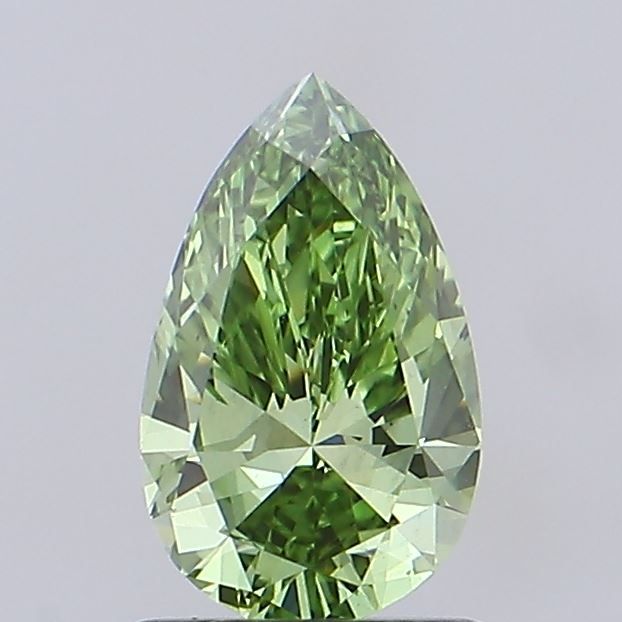 1.01 CT Fancy Vivid Green PEAR