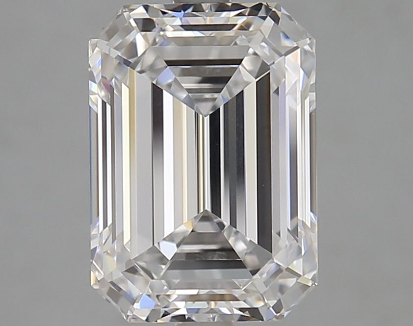 Diamant Émeraude 4.02 ct - Couleur D - Pureté VVS1