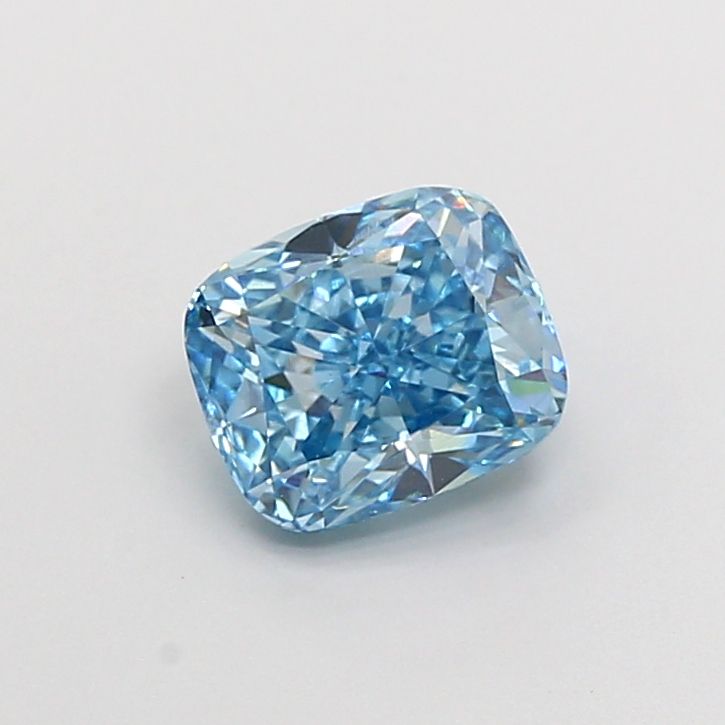 1.51 CT Fancy Vivid Blue CUSHION MODIFIED