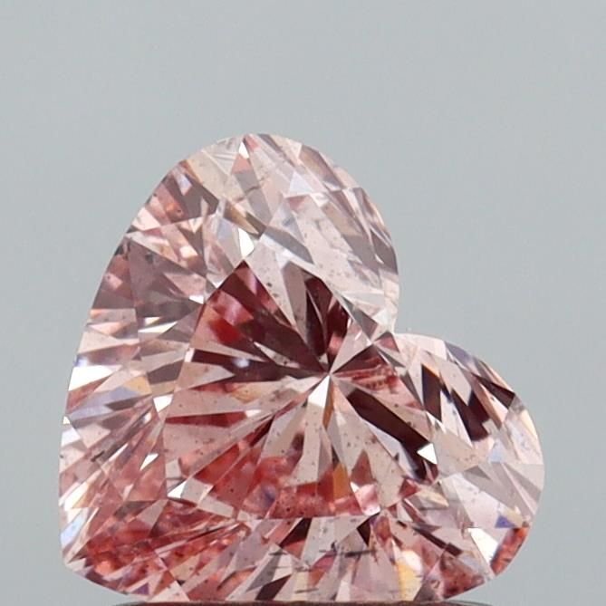 1.02 CT Fancy Intense Pink HEART