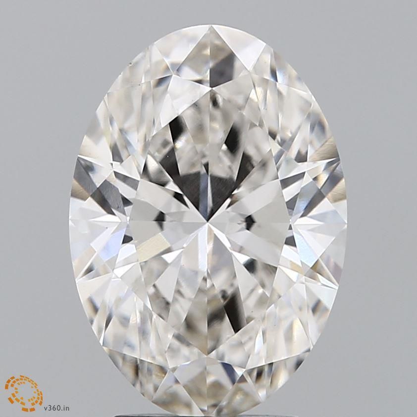 3.73 ct. oval Lab Grown Diamond front image