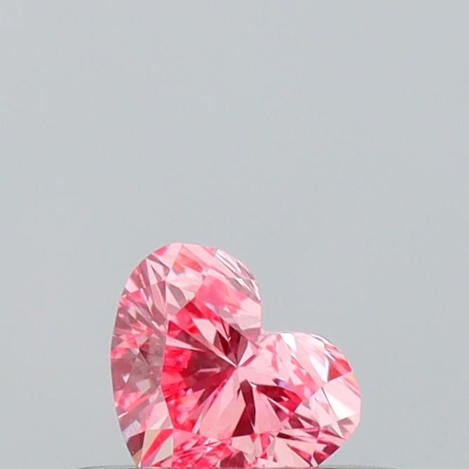 0.25 CT Fancy Vivid Pink HEART