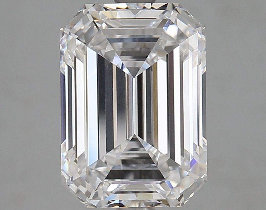 Diamant Émeraude 4.07 ct - Couleur D - Pureté VVS1