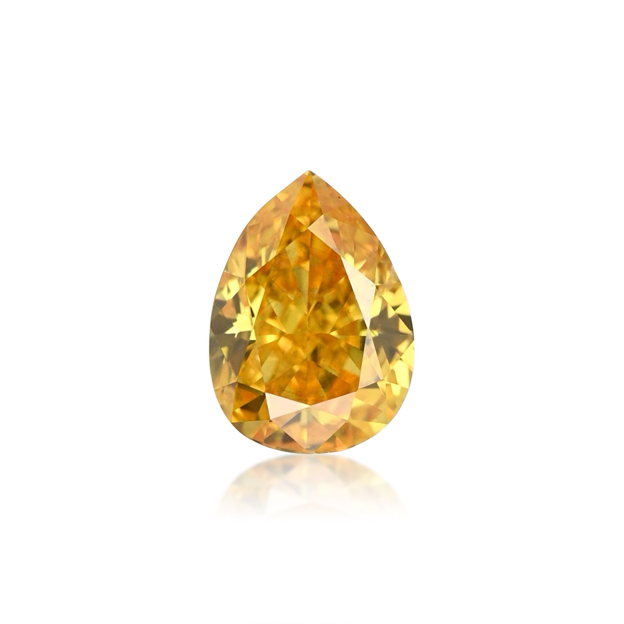 Diament 0.31 ct Fancy Vivid Orange Yellow/SI2