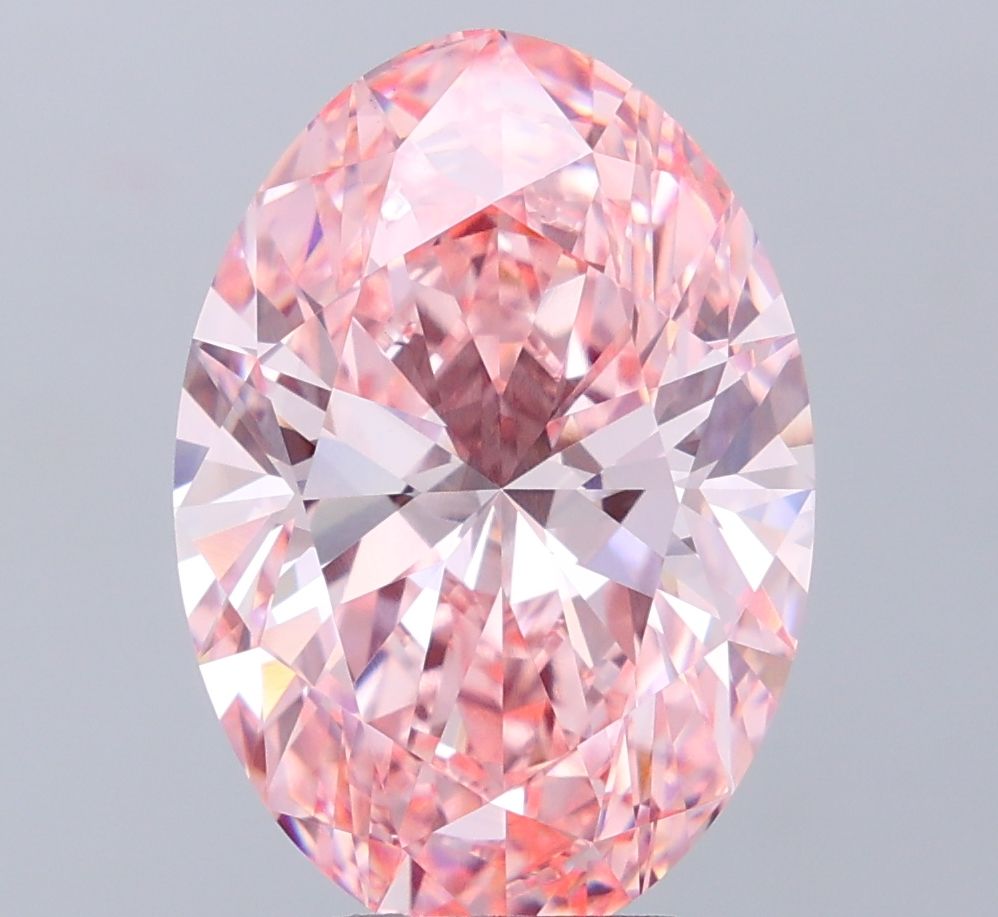 8.08 ct. oval Lab Grown Diamond front image