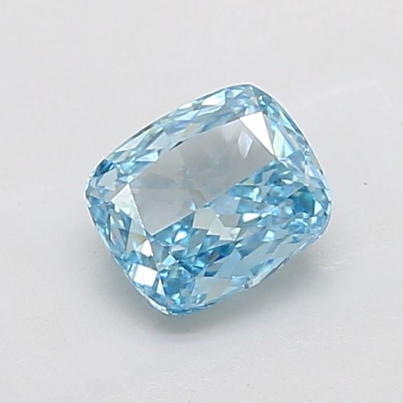 1.54 CT Fancy Vivid Blue CUSHION MODIFIED