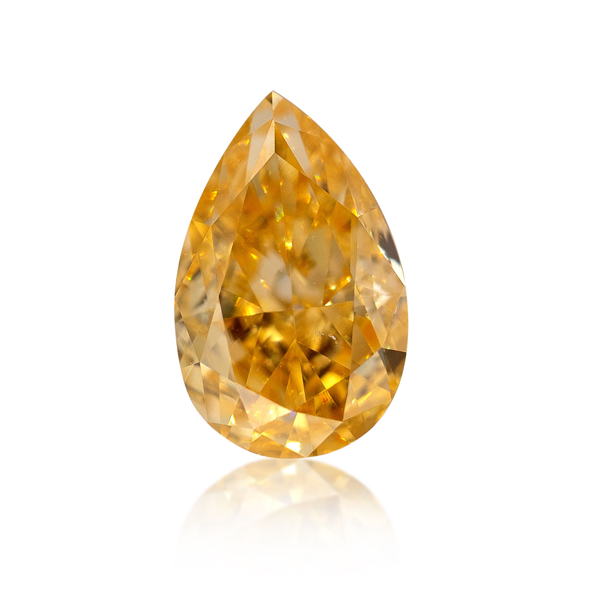 Diament 0.41 ct Fancy Intense Orange Yellow/SI1