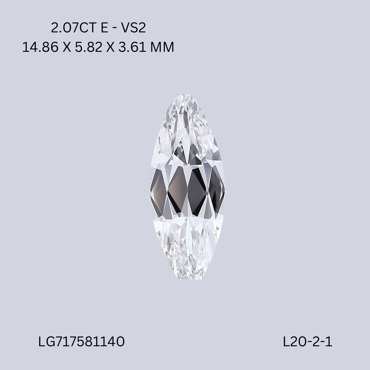 2.07 ct Marquise diamond