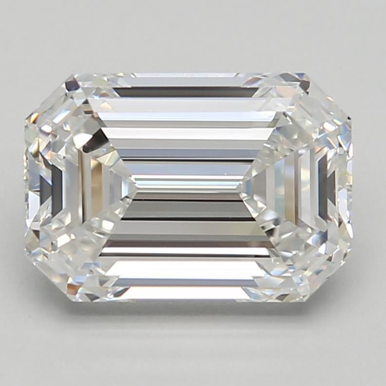 Diamant Émeraude 2.73 ct - Couleur F - Pureté VVS1