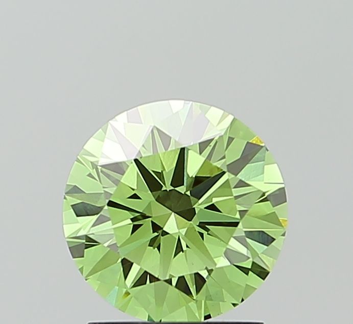 1.55 CT Fancy Vivid Green ROUND