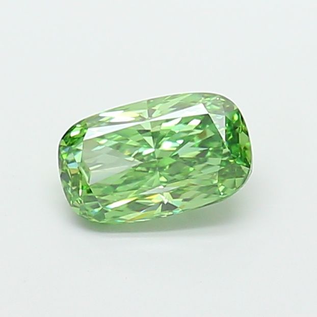1.51 CT Fancy Vivid Green CUSHION MODIFIED