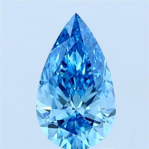 1.01 CT Fancy Vivid Blue PEAR