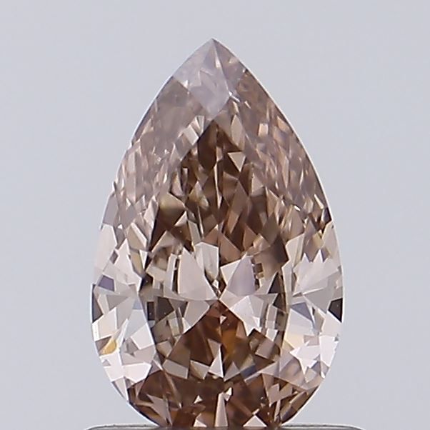 0.68 CT Fancy Light Brown PEAR