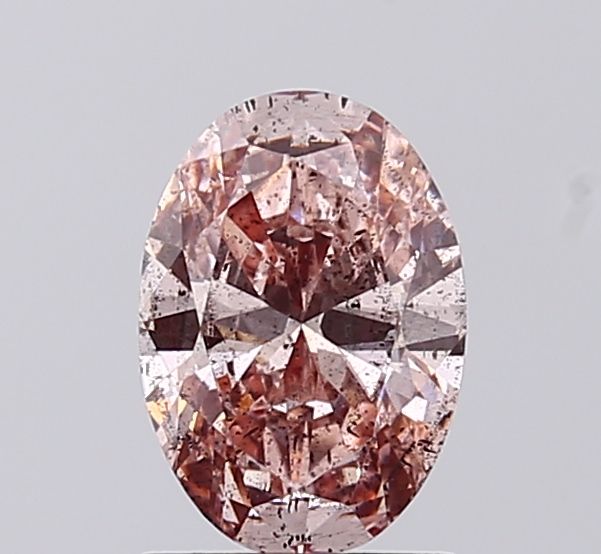 1.0 CT Fancy Vivid Brownish Pink OVAL