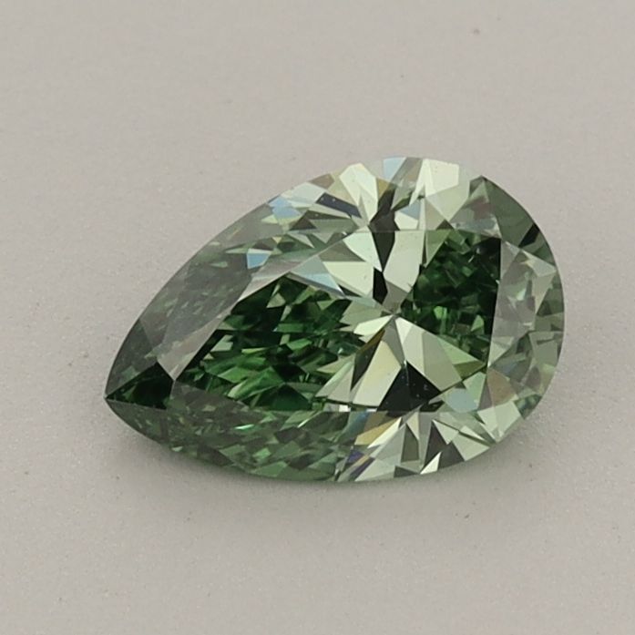 0.6 CT Fancy Vivid Green PEAR