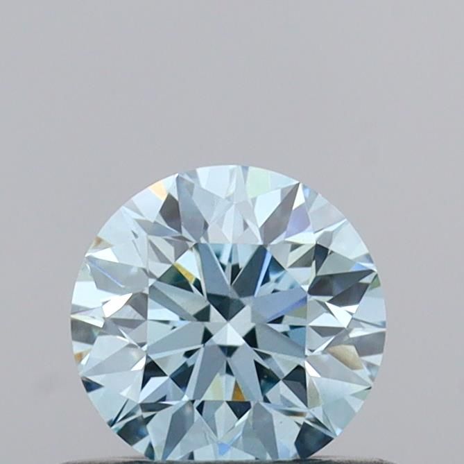 0.5 CT Fancy Intense Greenish Blue ROUND