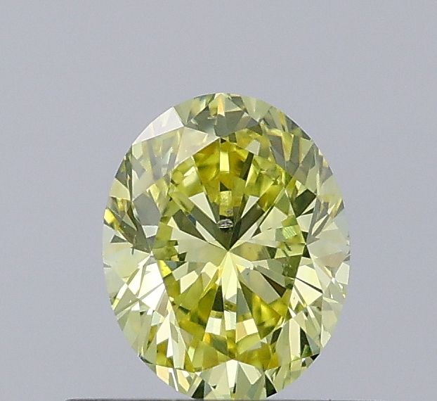0.51 CT Fancy Intense Yellow OVAL