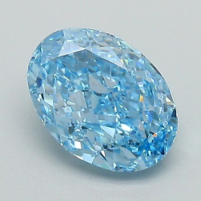 1.09 CT Fancy Vivid Blue OVAL