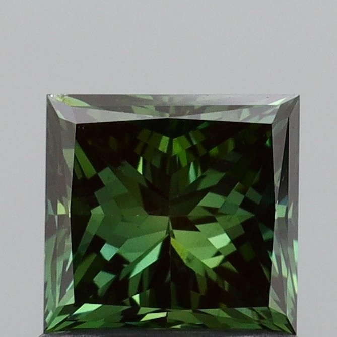 1.0 CT Fancy Vivid Green PRINCESS