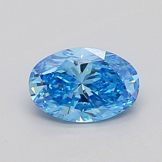 0.56 CT Fancy Vivid Blue OVAL