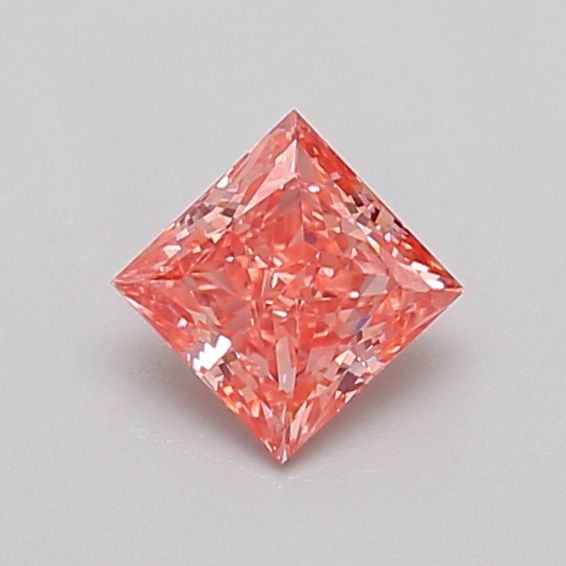 0.43 CT Fancy Vivid Orangey Pink PRINCESS