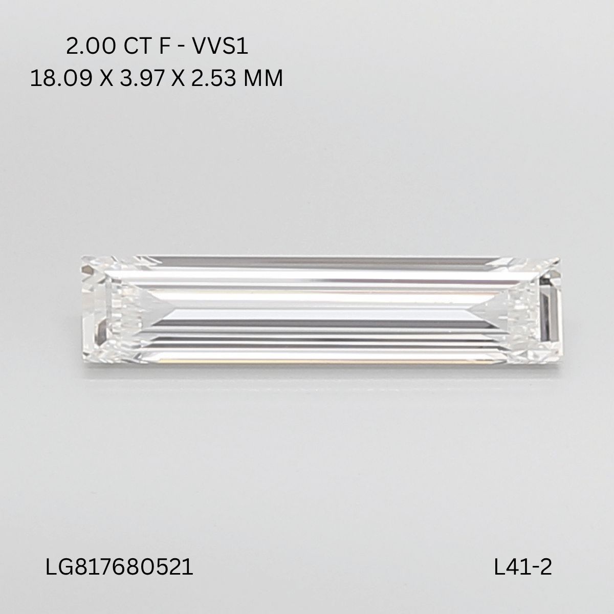 2.00 ct Baguette diamond