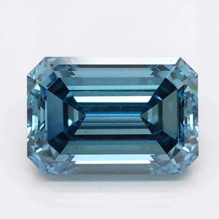 1.68 CT Fancy Vivid Blue EMERALD