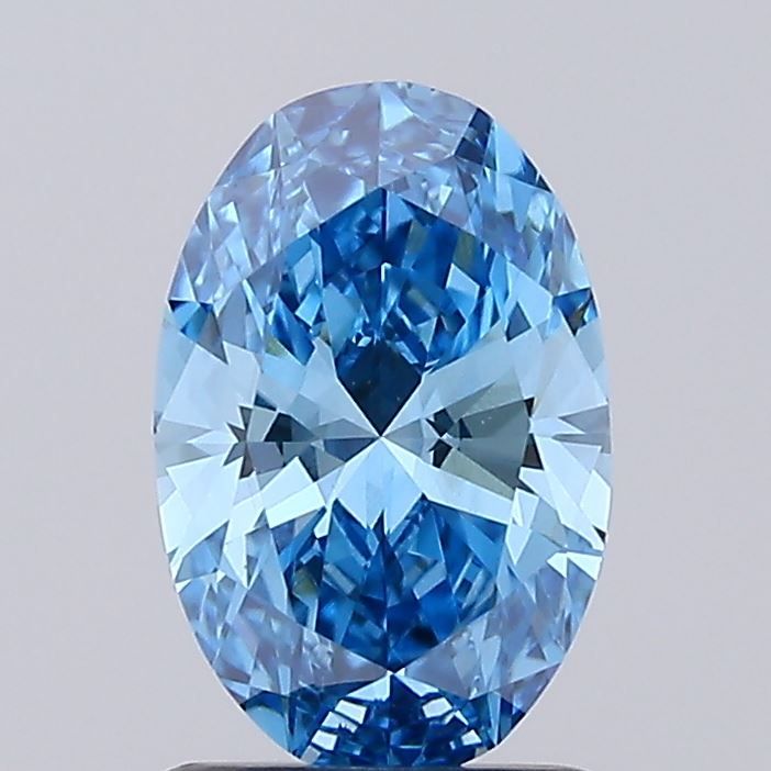 1.09 CT Fancy Vivid Blue OVAL