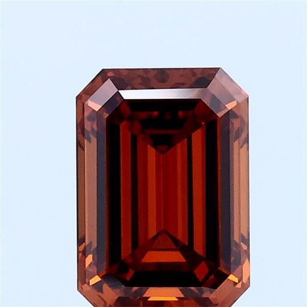 1.0 CT Fancy Intense Brownish Orange EMERALD