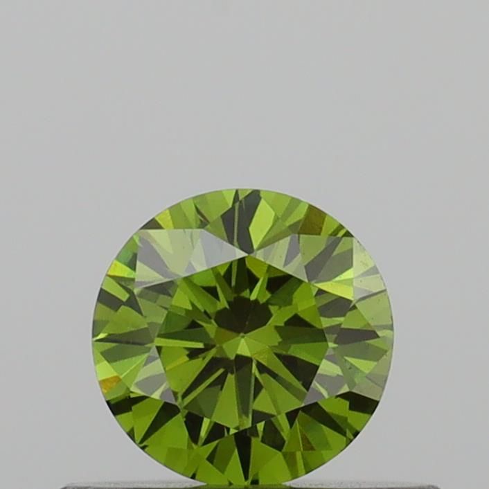 0.35 CT Fancy Vivid Green ROUND