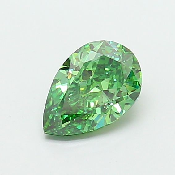 1.5 CT Fancy Vivid Green PEAR