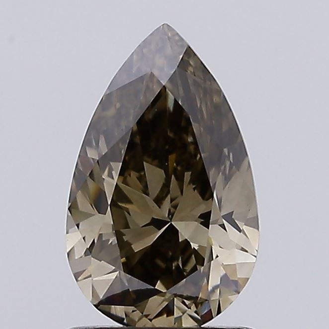 0.97 CT Fancy Grayish Brown PEAR