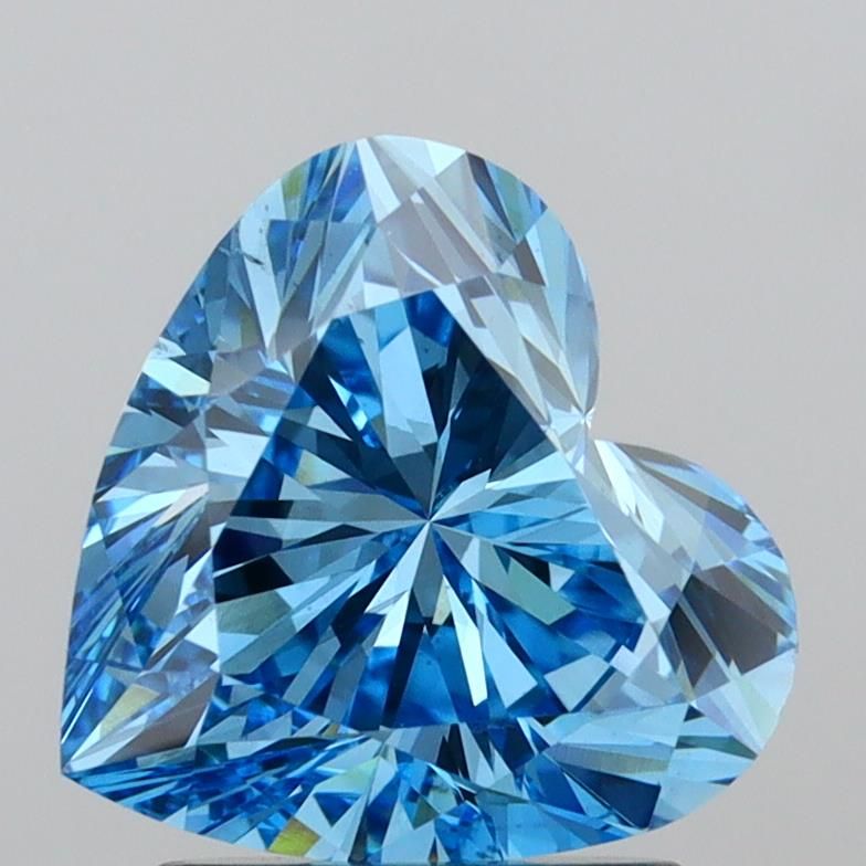 2.02 CT Fancy Vivid Blue HEART