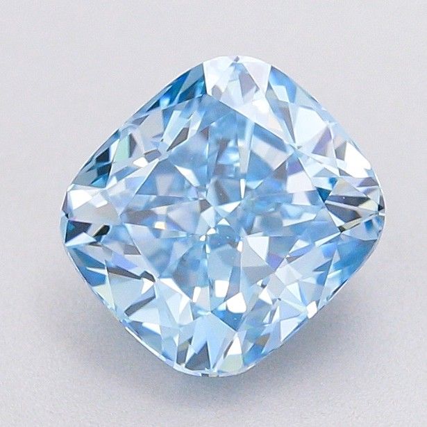 1.53 CT Fancy Vivid Blue CUSHION MODIFIED