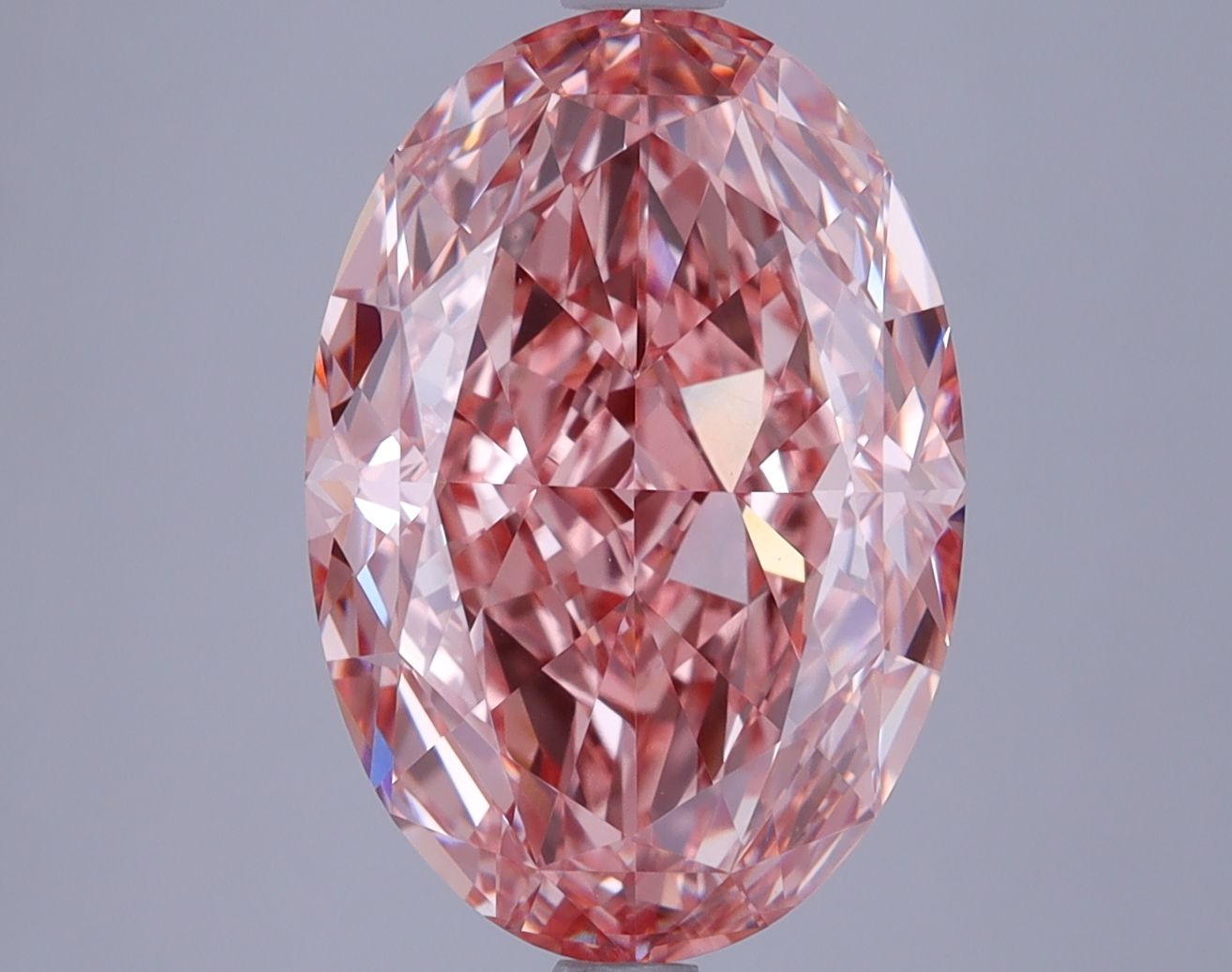 5.78 ct. oval Lab Grown Diamond front image