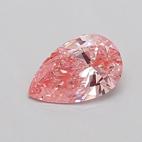 0.39 CT Fancy Vivid Pink PEAR