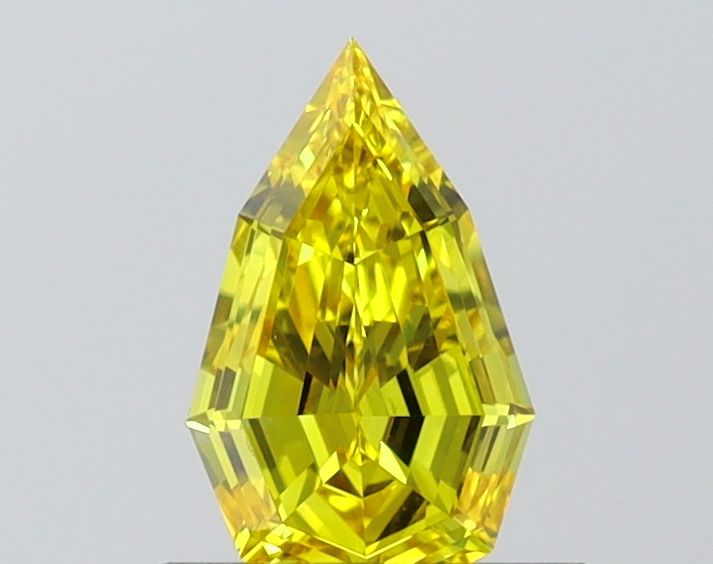 0.73 CT Fancy Vivid Yellow PEAR