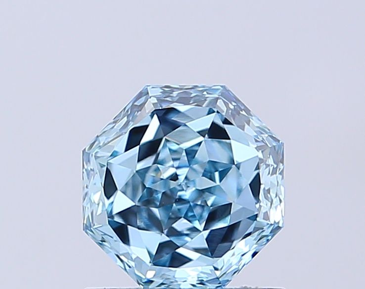 1.12 CT Fancy Vivid Greenish Blue OCTAGONAL