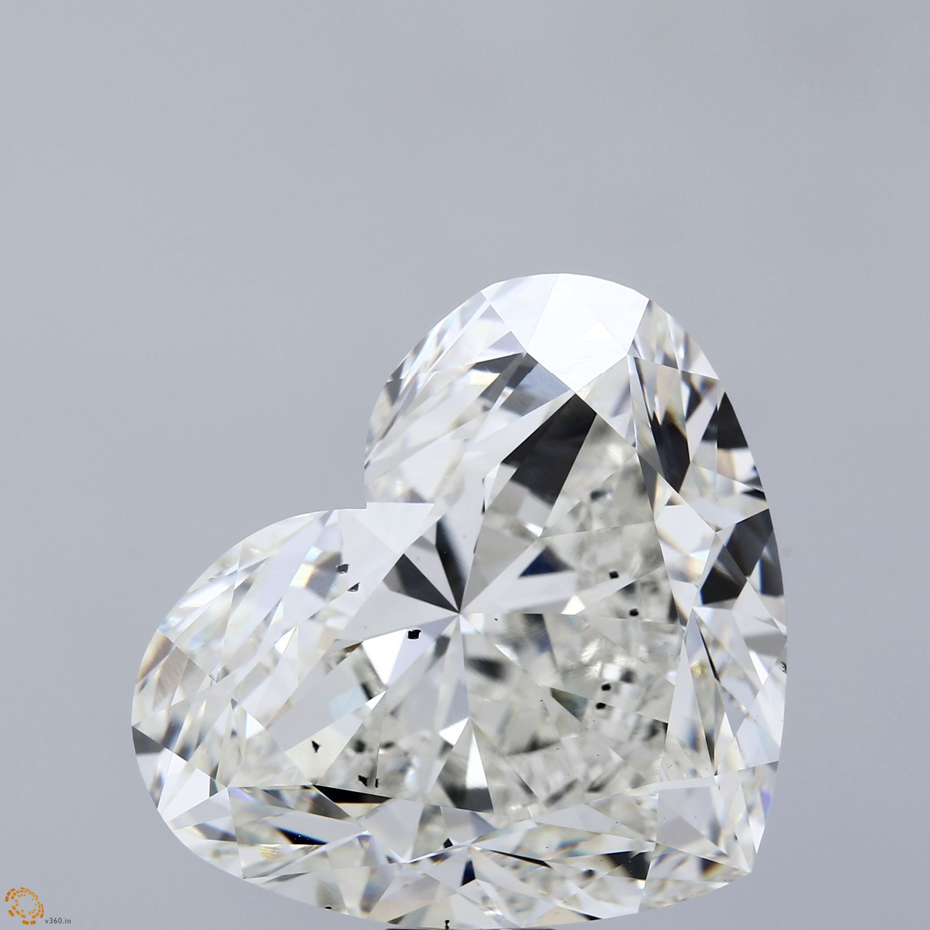 38.05 ct. heart Lab Grown Diamond front image