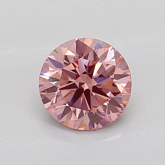 0.51 CT Fancy Vivid Brownish Pink ROUND