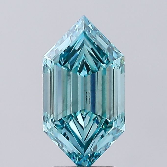 3.04 ct lab-grown Hexagonal Diamond