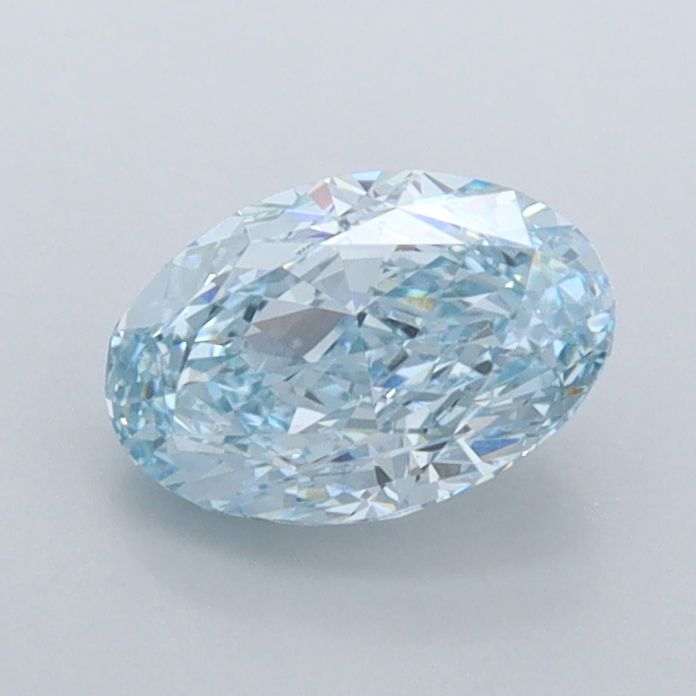 0.97 CT Fancy Intense Blue OVAL